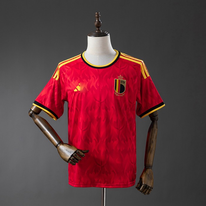 2026 World Cup Belgium Home Red Jersey Version Short Sleeve-4362876