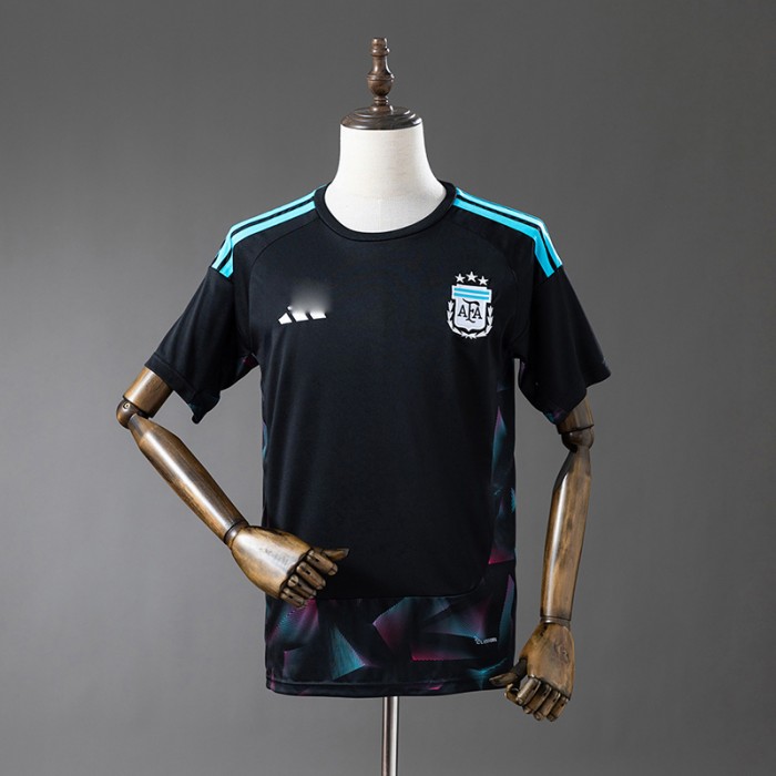 2026 World Cup Argentina Goalkeeper Black Jersey Version Short Sleeve-4955589