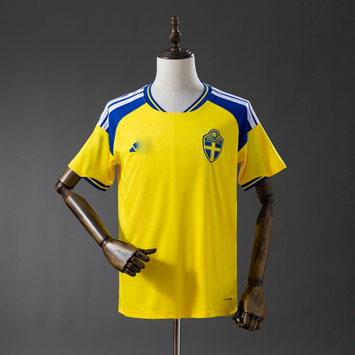 2026 World Cup Sweden Home Yellow Jersey Version Short Sleeve-8535091