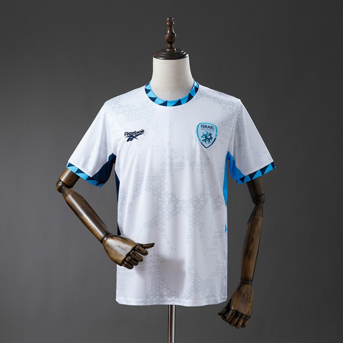 2026 World Cup Israel Home White Blue Jersey Version Short Sleeve-1255235