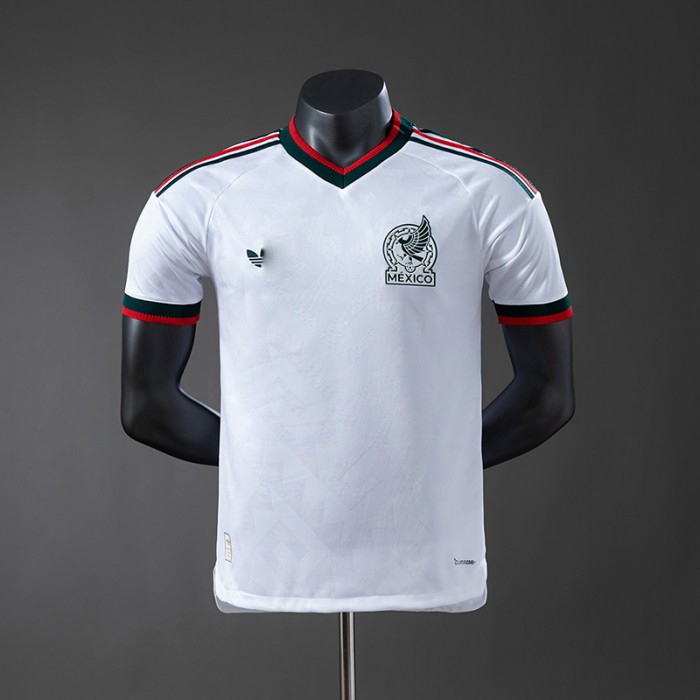 2026 World Cup Mexico Away White Jersey Version Short Sleeve (Player Version)-6800374