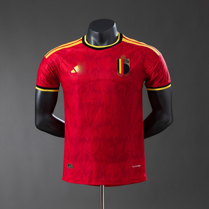 2026 World Cup Belgium Home Red Jersey Version Short Sleeve (Player Version)-4809211