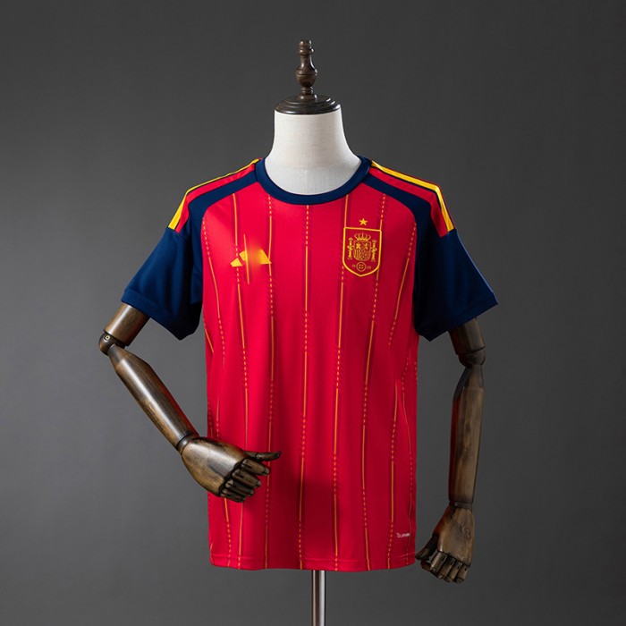 2026 World Cup Spain Home Red Jersey Version Short Sleeve-4663121