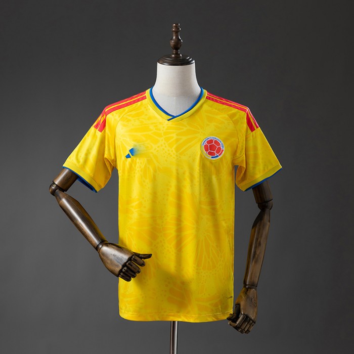 2026 World Cup Colombia Home Yellow Jersey Version Short Sleeve-3801285