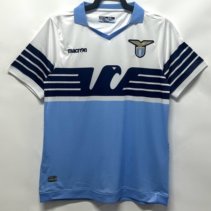 Retro 14/15 Lazio Home Blue White Jersey Version Short Sleeve-2680365