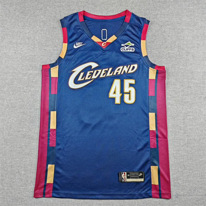 Cleveland Cavaliers MITGHELL #45 Blue NBA Jersey-7469124