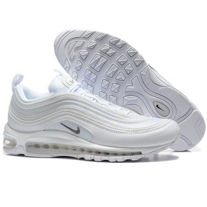 Air MAX 97 Running Shoes-All White-3358720