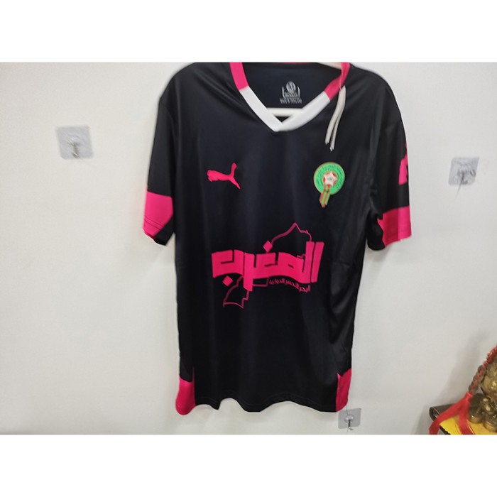STOCK CLEARANCE [SIZE M] 25/26 Morocco Special Edition Black Jersey Version Short Sleeve-1872753