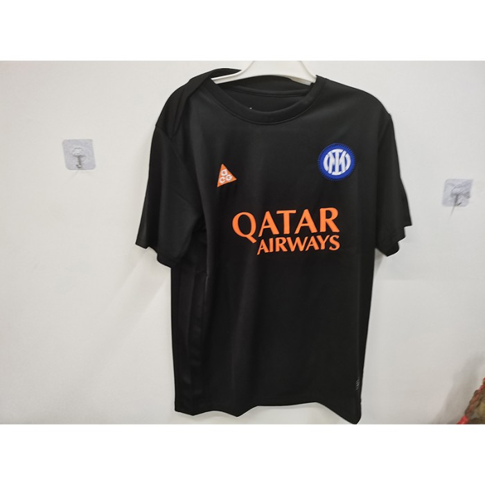 STOCK CLEARANCE [SIZE M] 25/26 Inter Milan Pre-Match Black Jersey Version Short Sleeve-4495238