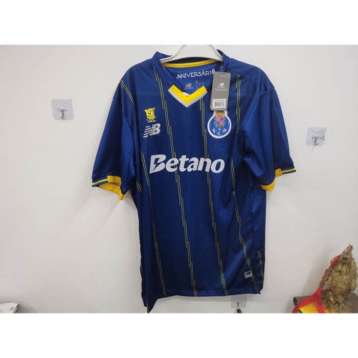STOCK CLEARANCE [SIZE XL] 25/26 Porto Fourth Away Navy Blue Jersey Version Short Sleeve-682326