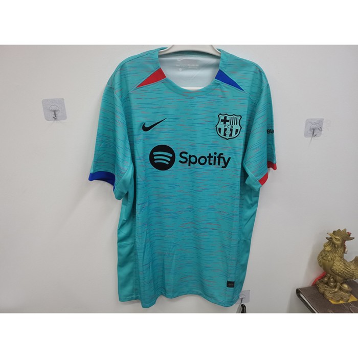 STOCK CLEARANCE [SIZE XXL] 23/24 Barcelona Third Away Green Jersey Version Short Sleeve-4739297
