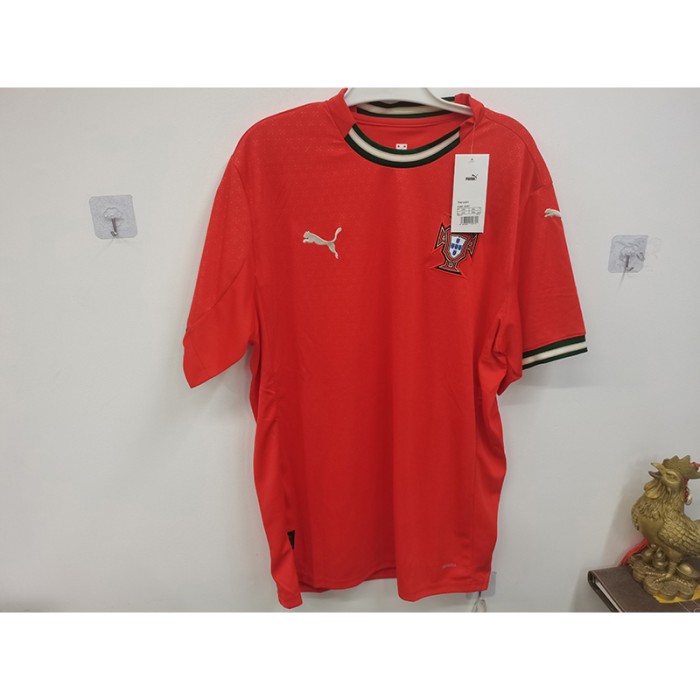STOCK CLEARANCE [SIZE XXL] 2025 Portugal Home Red Jersey Version Short Sleeve-7282782