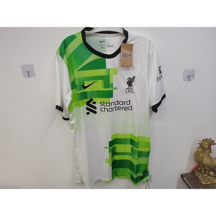 STOCK CLEARANCE [SIZE XXL] 23/24 Liverpool Away Green White Jersey Version Short Sleeve-798483