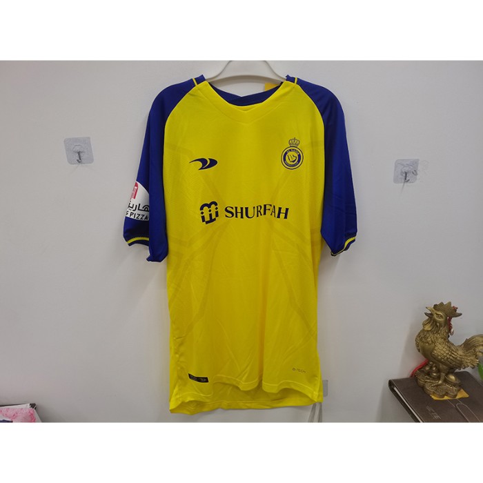 STOCK CLEARANCE [SIZE XXL] 22/23 Al-Nassr Home Yellow Jersey Version Short Sleeve-6629748