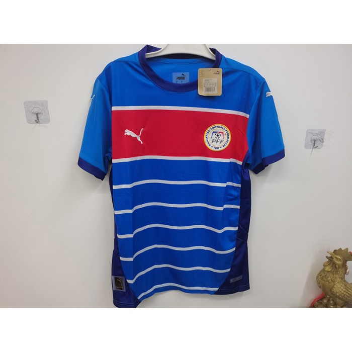 STOCK CLEARANCE [SIZE S] 2025 Philippines Home Blue Red Jersey Version Short Sleeve-2597207