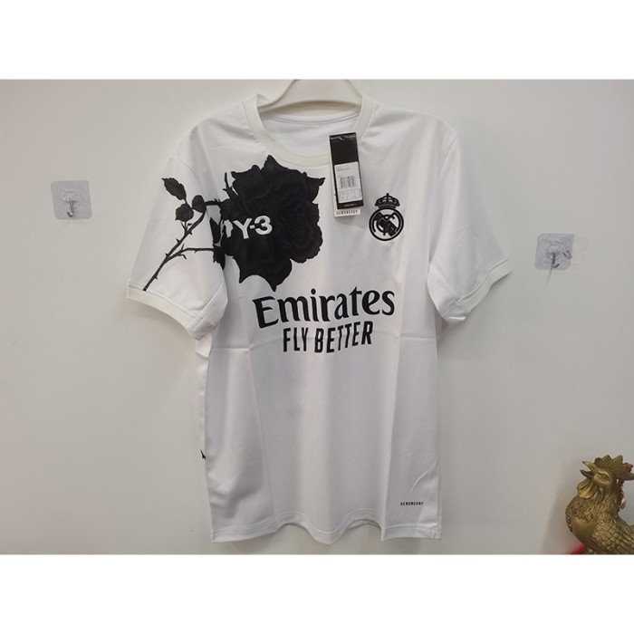 STOCK CLEARANCE [SIZE S] 25/26 Real Madrid Special Edition Y3 White Black Jersey Version Short Sleeve-890348