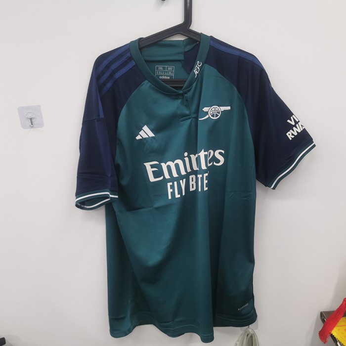 STOCK CLEARANCE [SIZE XXL] 23/24 Arsenal Third Away Green Jersey Kit short sleeve-9711681