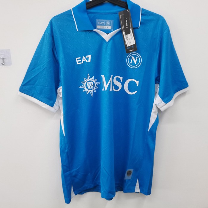 STOCK CLEARANCE [SIZE M] 24/25 Napoli Home Blue Jersey Version Short Sleeve-8680296